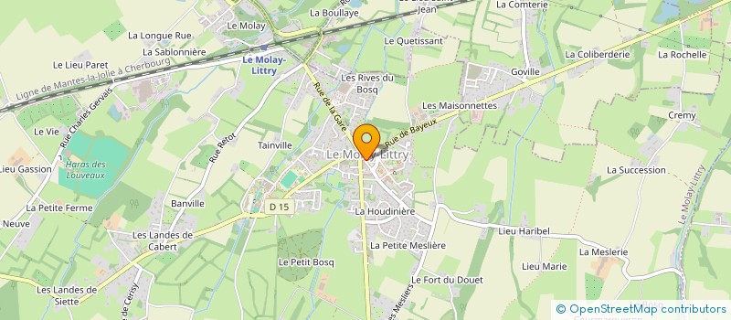 localisation de l'entreprise MONSIEUR QUENTIN THEENIVS  LE MOLAY-LITTRY