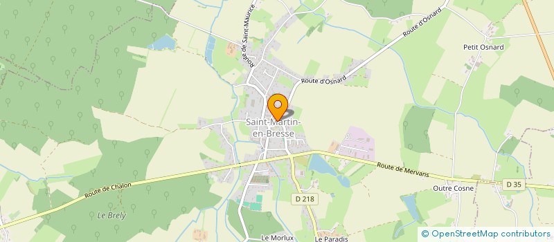 localisation de l'entreprise MONSIEUR QUENTIN TISSERAND à SAINT-MARTIN-EN-BRESSE