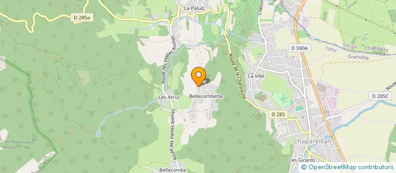 localisation de l'entreprise MONSIEUR QUENTIN TISSOT  CHAPAREILLAN