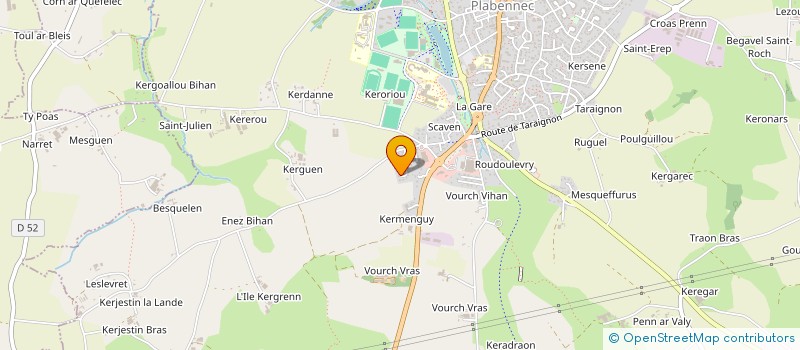localisation de l'entreprise MONSIEUR QUENTIN TOULARHOAT  PLABENNEC