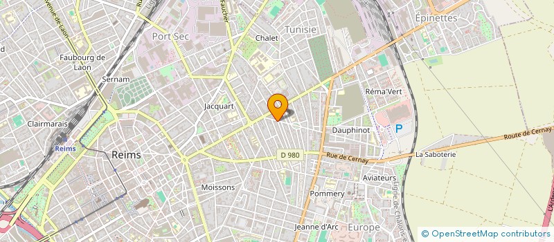 localisation de l'entreprise MONSIEUR QUENTIN TRIBAULT  REIMS