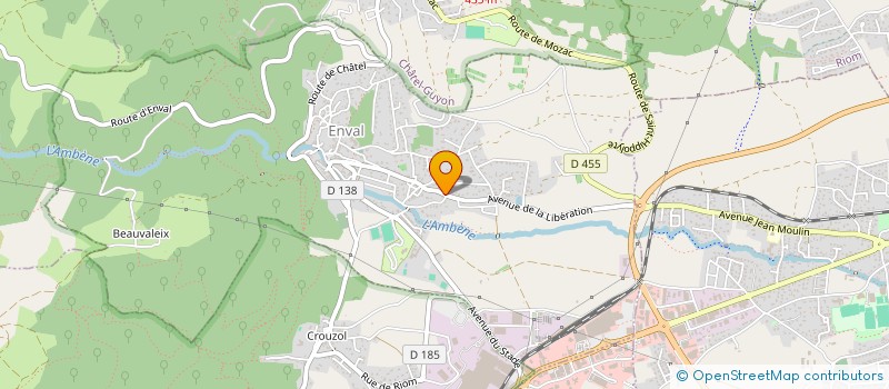 localisation de l'entreprise MONSIEUR QUENTIN TRUCHE  RIOM