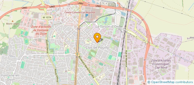 localisation de l'entreprise MONSIEUR QUENTIN TURLIER à DIJON
