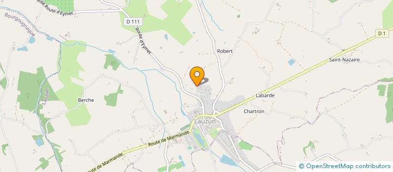 localisation de l'entreprise MONSIEUR QUENTIN VACCARI  LAUZUN