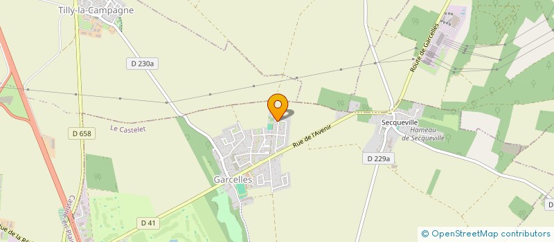 localisation de l'entreprise MONSIEUR QUENTIN VALOGNES  LE CASTELET