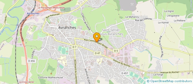 localisation de l'entreprise MONSIEUR QUENTIN VANHEE  AVRANCHES