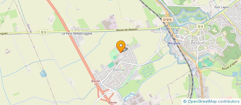 localisation de l'entreprise MONSIEUR QUENTIN VANSTEENE  BIERNE