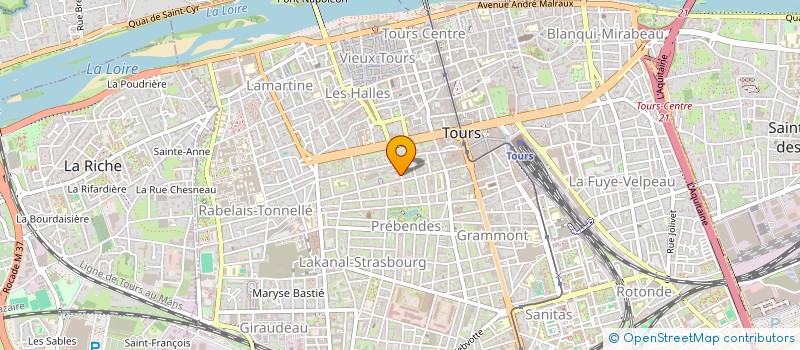 localisation de l'entreprise MONSIEUR QUENTIN VEDRINE  TOURS