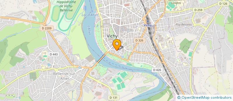 localisation de l'entreprise MONSIEUR QUENTIN VERNET à VICHY