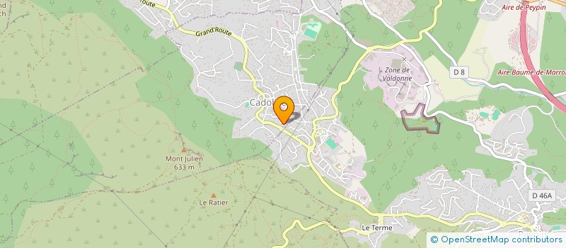 localisation de l'entreprise MONSIEUR QUENTIN VERPEAU  CADOLIVE