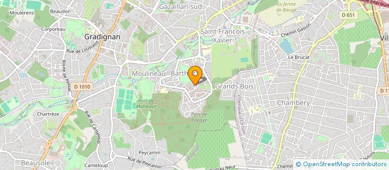 localisation de l'entreprise MONSIEUR QUENTIN VIGNERON  GRADIGNAN