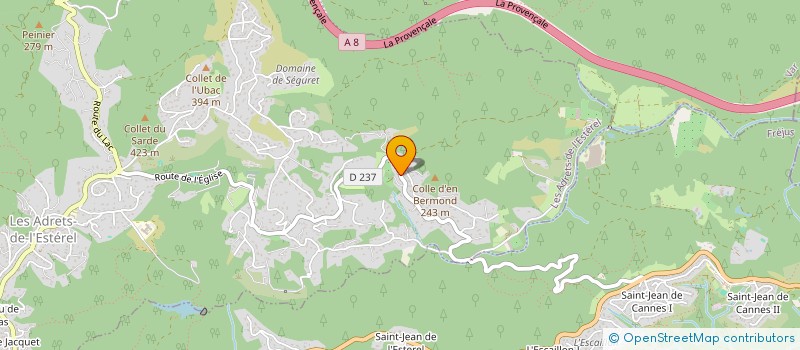 localisation de l'entreprise MONSIEUR QUENTIN WALTER  LES ADRETS-DE-L'ESTEREL