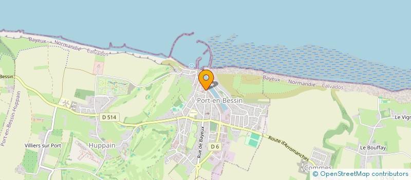 localisation de l'entreprise MONSIEUR QUENTIN YONNET  PORT-EN-BESSIN-HUPPAIN