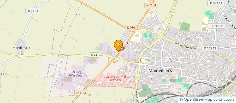 localisation de l'entreprise MONSIEUR QUINCY GAMANA-YAPOUNENDJI à MAINVILLIERS