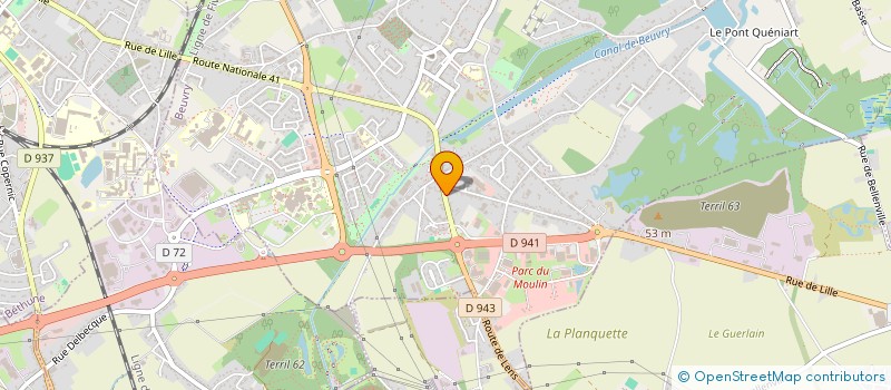 localisation de l'entreprise MONSIEUR QUINCY MARTIN à BEUVRY