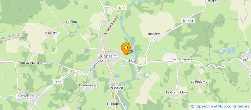 localisation de l'entreprise MONSIEUR QUIRIJN CALIS à CLUGNAT