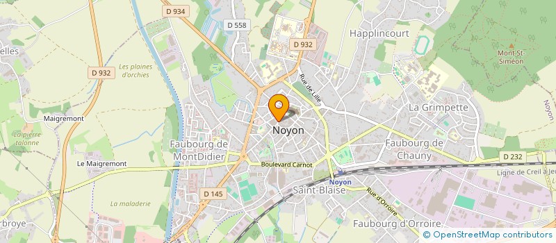 localisation de l'entreprise MONSIEUR QUOC TRAN  NOYON