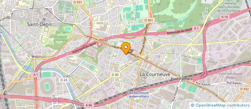 localisation de l'entreprise MONSIEUR RAAZ MOHAMMAD AHMADZAI à LA COURNEUVE