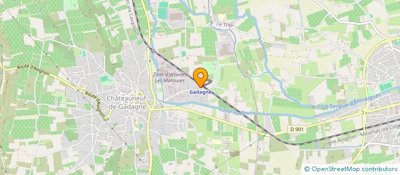 localisation de l'entreprise MONSIEUR RABAH ABDALLAH  CHATEAUNEUF-DE-GADAGNE