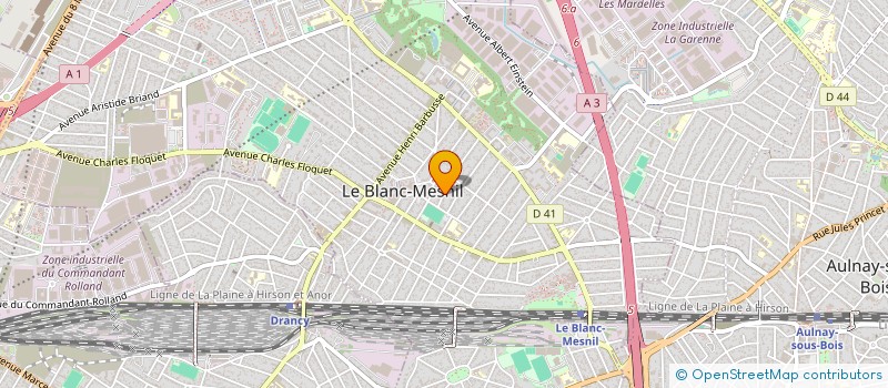 localisation de l'entreprise MONSIEUR RABAH AIT MOHAND  LE BLANC-MESNIL
