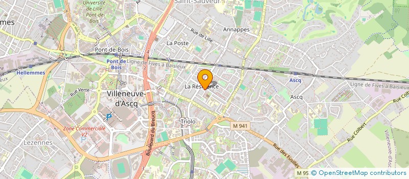 localisation de l'entreprise MONSIEUR RABAH ALLALOUCHE  VILLENEUVE-D'ASCQ