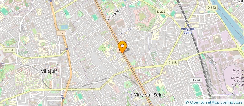 localisation de l'entreprise MONSIEUR RABAH AOUES  VITRY-SUR-SEINE