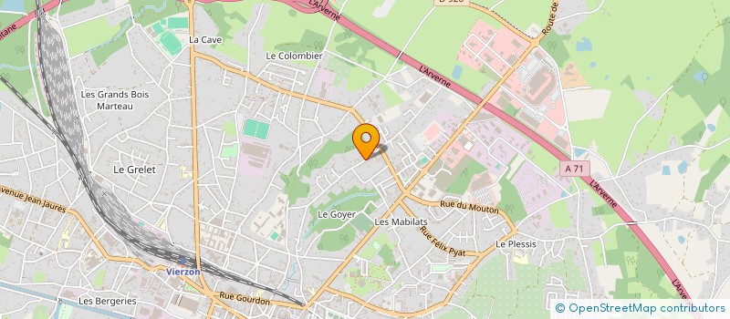 localisation de l'entreprise MONSIEUR RABAH ATIL  VIERZON