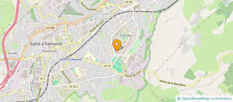 localisation de l'entreprise MONSIEUR RABAH ATOUI  SAINT-CHAMOND