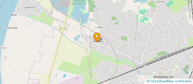 localisation de l'entreprise MONSIEUR RABAH BELARBIA  AMBARES-ET-LAGRAVE