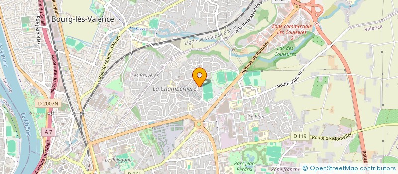 localisation de l'entreprise MONSIEUR RABAH BELBRAHIM à VALENCE