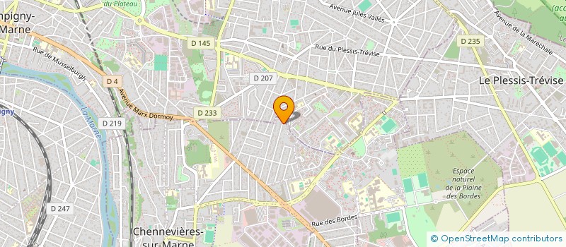 localisation de l'entreprise MONSIEUR RABAH BENCHETTARA à CHENNEVIERES-SUR-MARNE