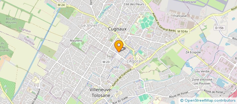 localisation de l'entreprise MONSIEUR RABAH BENCHOUCHE à CUGNAUX