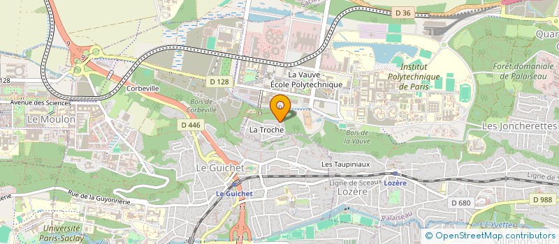 localisation de l'entreprise MONSIEUR RABAH BENNAA à PALAISEAU