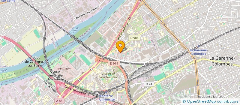 localisation de l'entreprise MONSIEUR RABAH BENRADJA  NANTERRE