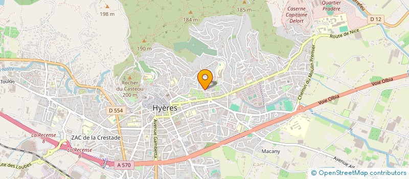 localisation de l'entreprise MONSIEUR RABAH BENYAKHLEF  HYERES