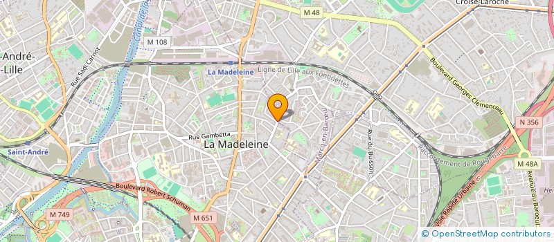localisation de l'entreprise MONSIEUR RABAH BESSALAH à LA MADELEINE