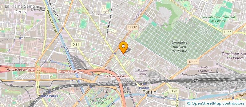 localisation de l'entreprise MONSIEUR RABAH BIDOUH  PANTIN