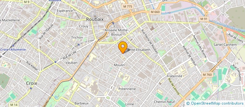 localisation de l'entreprise MONSIEUR RABAH BOUFFEDA  ROUBAIX