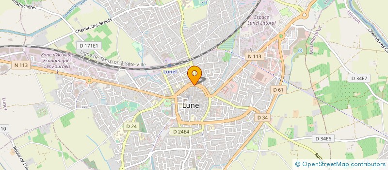 localisation de l'entreprise MONSIEUR RABAH BOUMERTIT  LUNEL