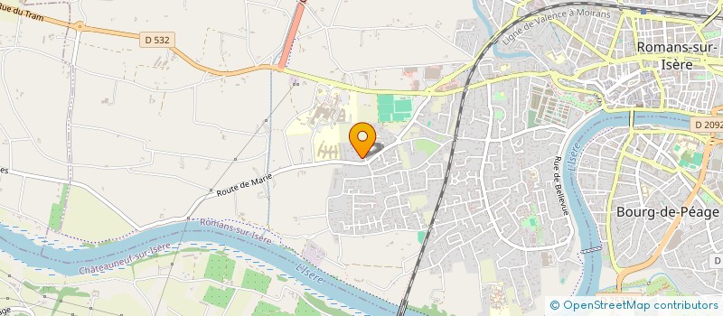 localisation de l'entreprise MONSIEUR RABAH BOUSBAH  ROMANS-SUR-ISERE