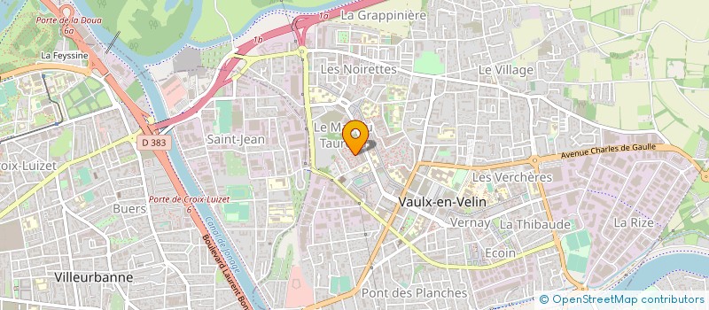 localisation de l'entreprise MONSIEUR RABAH BOUSERSOUB  VAULX-EN-VELIN