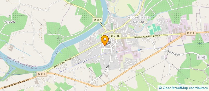 localisation de l'entreprise MONSIEUR RABAH BOUSSAIDI  SAINTE-LIVRADE-SUR-LOT