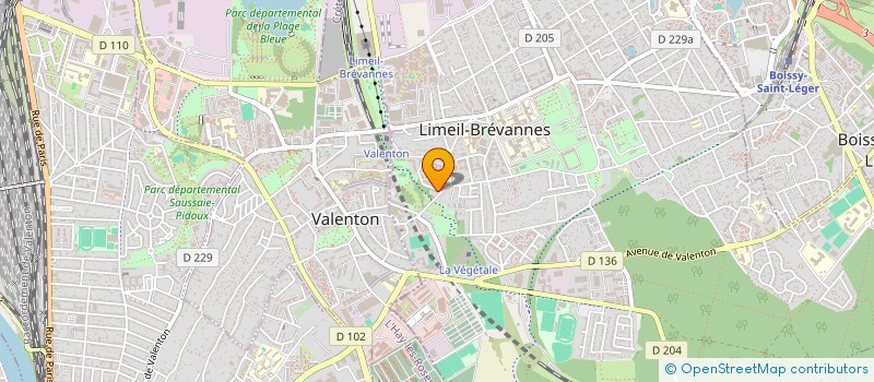 localisation de l'entreprise MONSIEUR RABAH BOUZINA à LIMEIL-BREVANNES