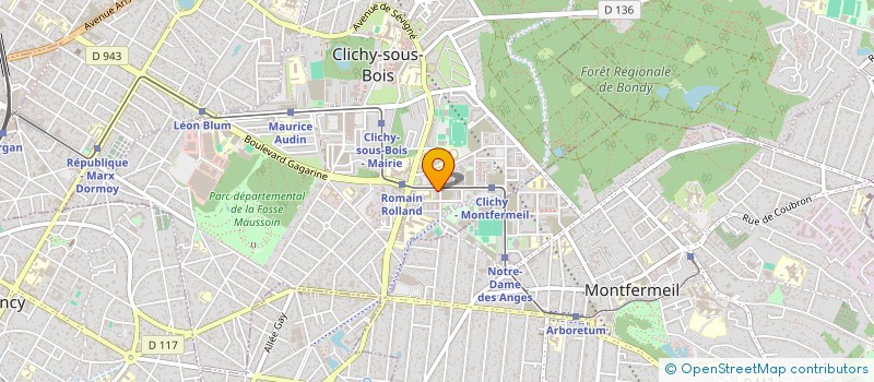 localisation de l'entreprise MONSIEUR RABAH CHAAOUAOU à CLICHY-SOUS-BOIS