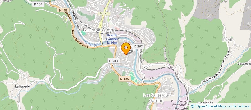 localisation de l'entreprise MONSIEUR RABAH CHALA  LES SALLES-DU-GARDON