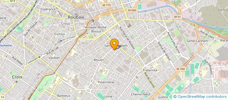 localisation de l'entreprise MONSIEUR RABAH CHEDDANI  ROUBAIX