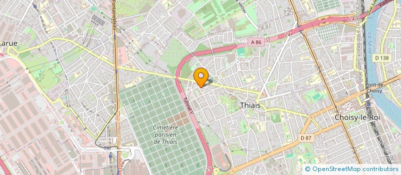 localisation de l'entreprise MONSIEUR RABAH DAHMANE  THIAIS