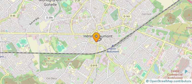 localisation de l'entreprise MONSIEUR RABAH DAHMANI  HENIN-BEAUMONT