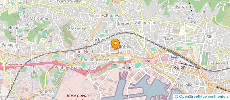 localisation de l'entreprise MONSIEUR RABAH DERBAL  TOULON