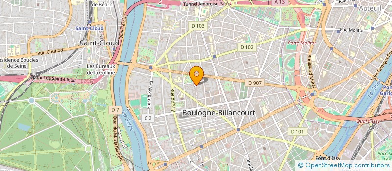 localisation de l'entreprise MONSIEUR RABAH DJILALI  BOULOGNE-BILLANCOURT